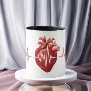 Caneca cardiologista médico do coração cardiologia Eu Ouç