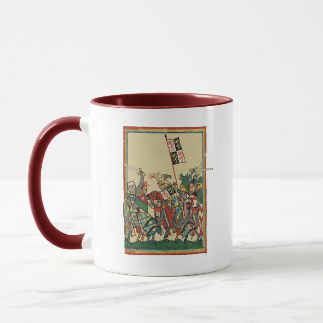 Caneca Cargas de Cavalos, Codex Manesse do século 14 (Esquerda)