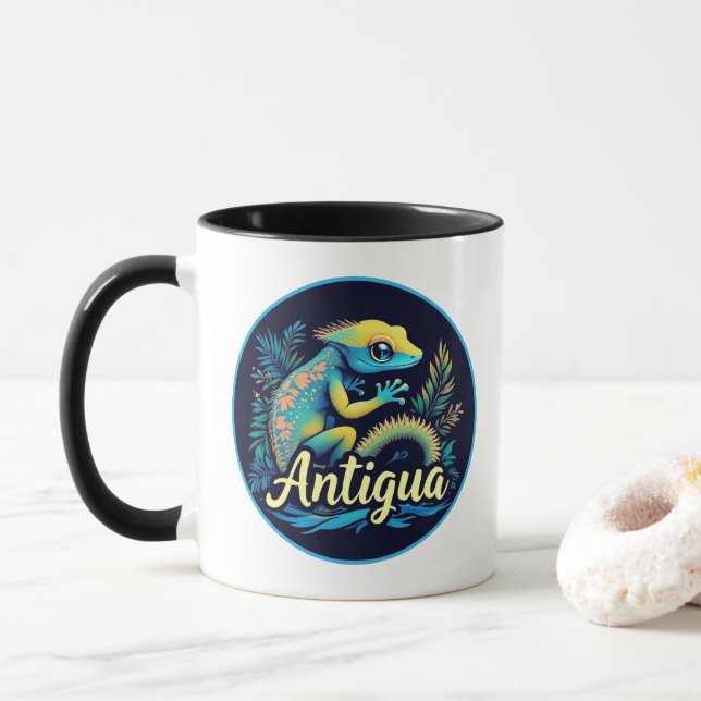 Caneca Caribe de Antígua Gecko (Com Donut)