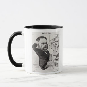 Caneca Caricatura de Emile Zola