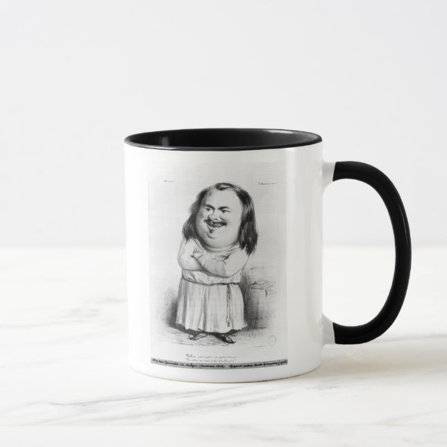 Caneca Caricatura de Honore de Balzac (Direita)