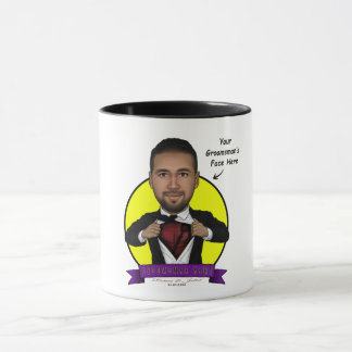 Caneca Caricatura do padrinho de casamento/Deadpool