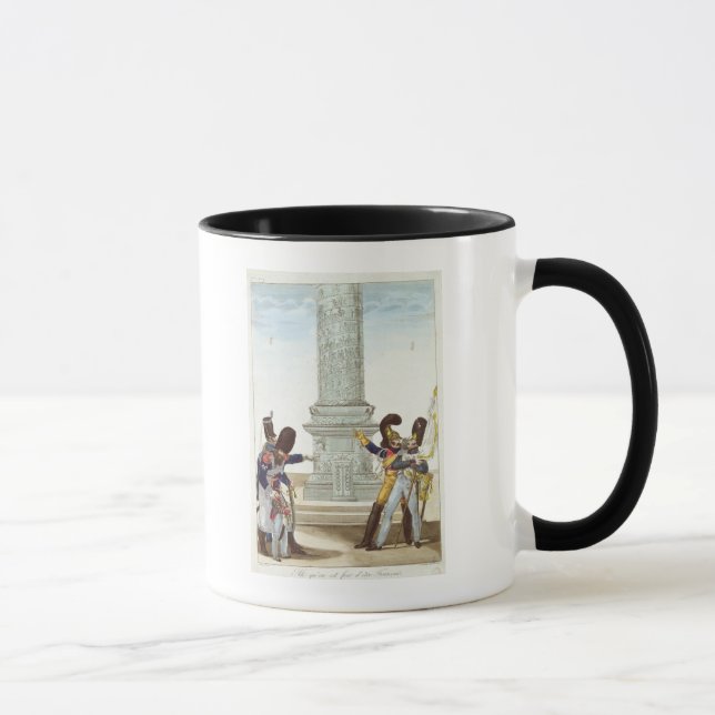 Caneca caricatura dos soldados no Colonne Vendome (Direita)