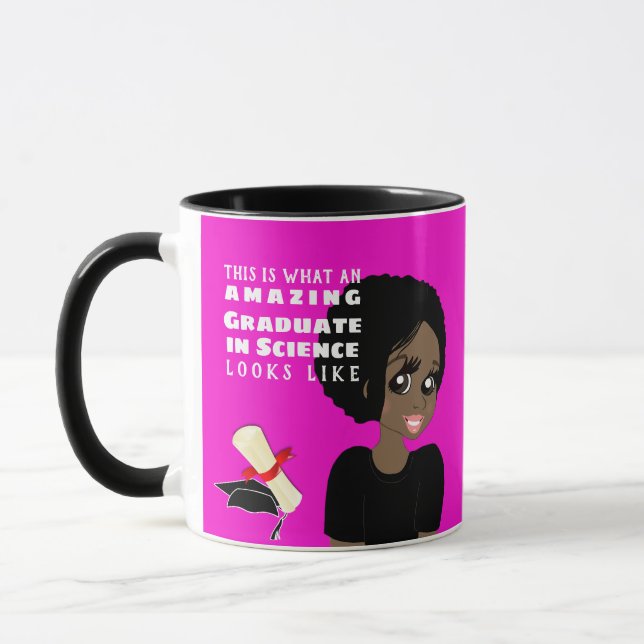 Caneca Caricatura FORMANDO Presente Mulher Negra Caricatu (Esquerda)