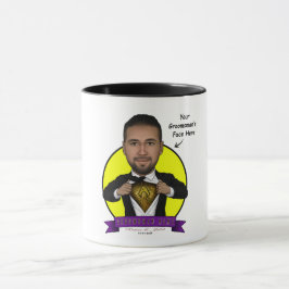 Caneca Caricatura padrinho de casamento/Aquaman