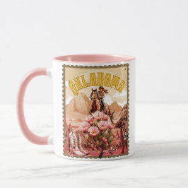 Caneca Carimbo de Oklahoma Cowgirl