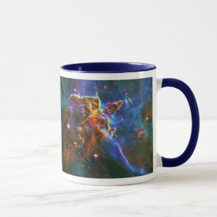 Caneca Carina Nebula, Escultura em Formas Estrelas de Nuv