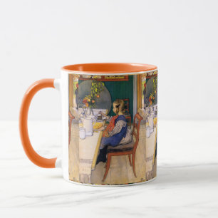 Caneca Carl Larsson, um café da manhã infeliz da últim