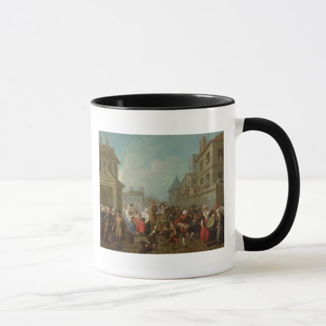 Caneca Carnaval da rua em Paris, 1757 (Direita)