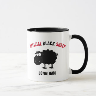 Caneca Carneiro preto engraçado