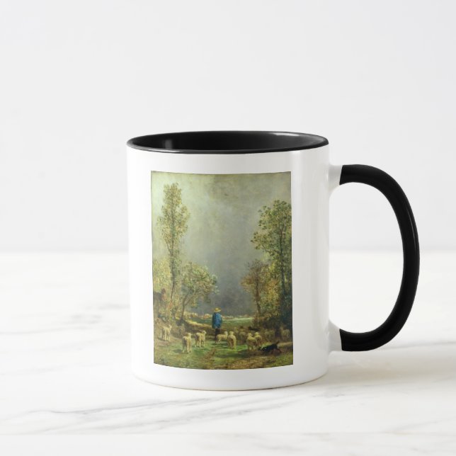 Caneca Carneiros que olham uma tempestade (Direita)
