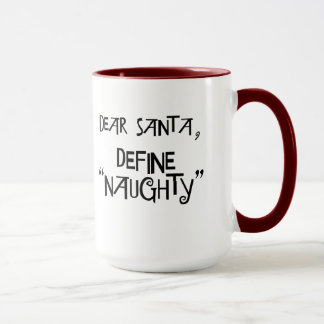 Caneca Caro Papai noel, define "impertinente "