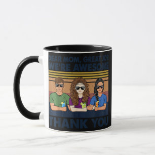 Caneca Caro Trabalho de Excelente da mamãe, sou incrível,