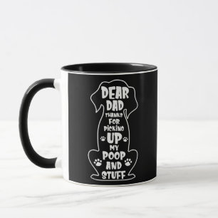 Caneca Caros Obrigados De Pai Para Pegar Meu Poop Feliz