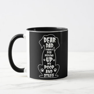 Caneca Caros Obrigados De Pai Para Pegar Meu Poop Feliz