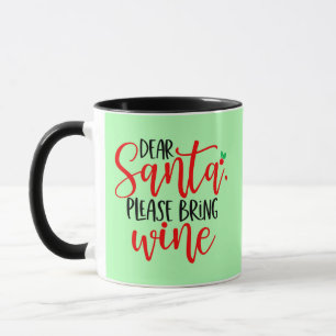 Caneca Caros Papais noeis, Tragam Vinho-56564