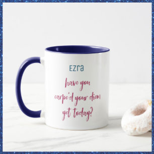 Caneca Carpe Diem Bonito e Inspiracional 
