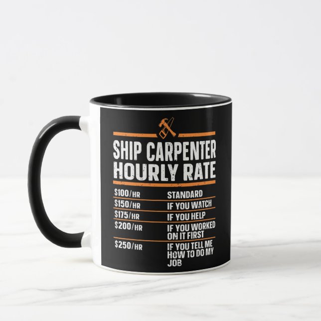 Caneca Carpinteiro de Madeira para transporte de madeira (Esquerda)