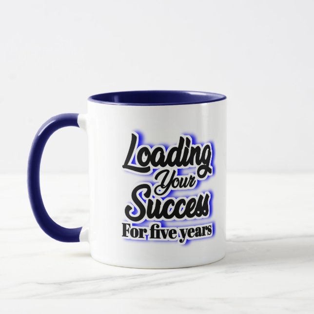 Caneca Carregando Seu Sucesso Por Cinco Anos - Motivacion (Esquerda)