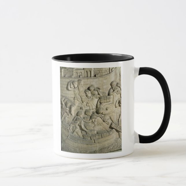 Caneca Carregando um navio, detalhe do molde de Trajan (Direita)