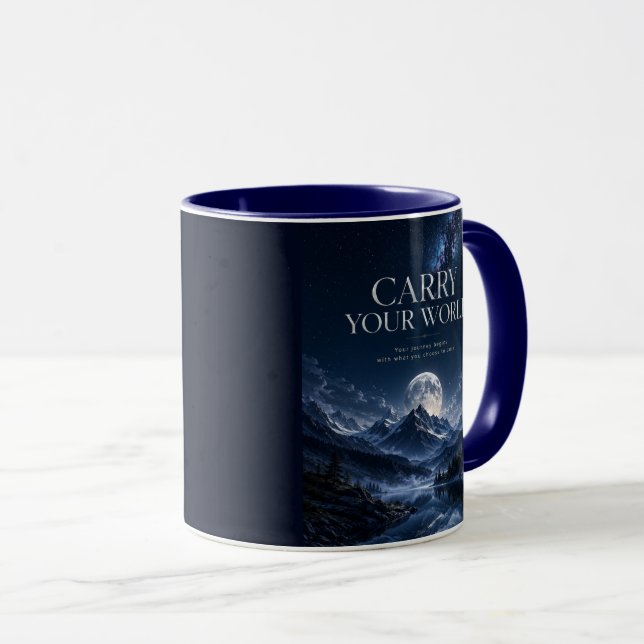 Caneca Carregue Seu Mundo (Frente Esquerda)
