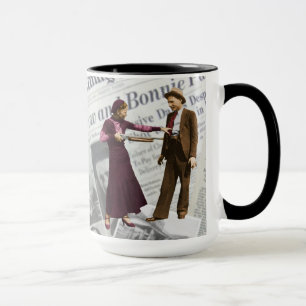 Caneca Carrinho de mão Bonnie de Parker & de Clyde