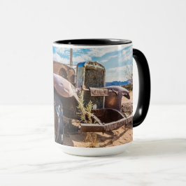 Caneca Carro antigo e abandonado 3 em Solitaire, Namíbia
