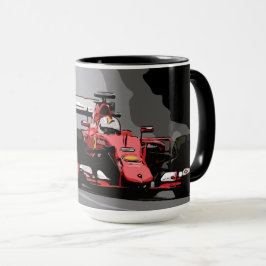 CANECA CARRO DE CORRIDA VERMELHA - NUNCA LEVANTE