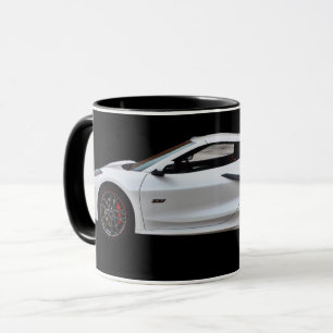 Caneca Carro rápido moderno de cicatriz esportiva na cane