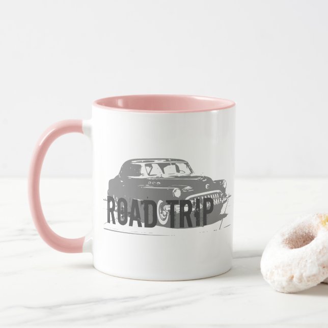 Caneca Carro vintage de estrada (Com Donut)