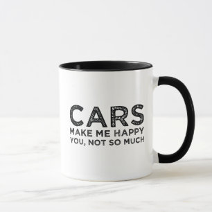 Caneca Carros Me Fazem Feliz