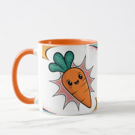 Caneca Carrot Quic Style Laranja White Combo Mug