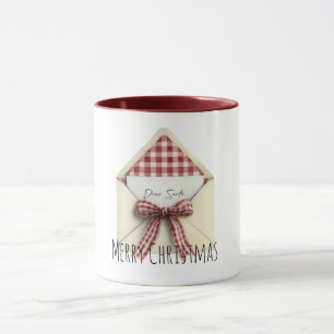 Caneca Carta ao Papai Noel de Natal 
