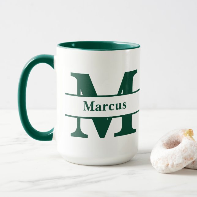 Caneca Carta e nome personalizados (Com Donut)