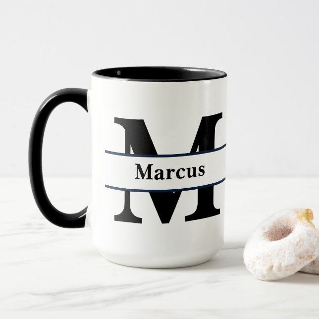 Caneca Carta e nome personalizados (Com Donut)