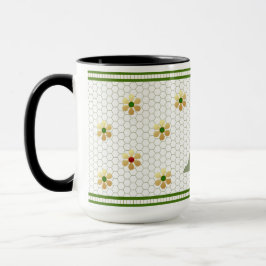 Caneca Carta Inicial Personalizada | Chic Dourada Daisy H