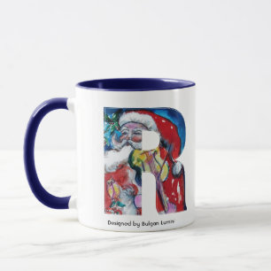 CANECA CARTA R DE NATAL/PAPAIS NOEIS COM MONOGRAMA DE VIO