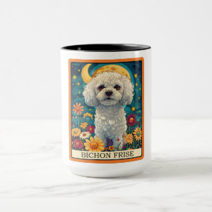Caneca Cartão de Tarô Cachorro Cachorro Bichon