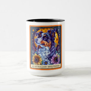 Caneca Cartão de Tarô de Cão Pastoso Australiano