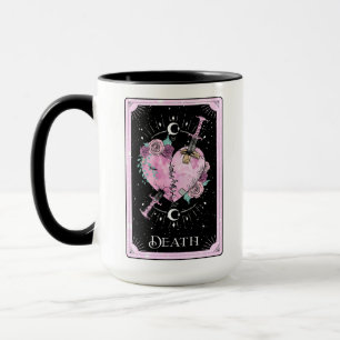 Caneca Cartão de Tarô Rosa e Negro, Testemunha Celestial