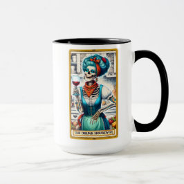 Caneca Cartão Engraçado Tarot/A Bebado