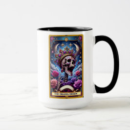 Caneca Cartão Engraçado Tarot/A Rainha Drama