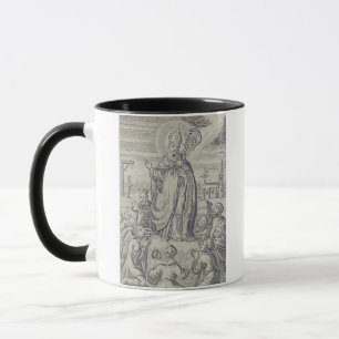 Caneca Cartão Santo do Bispo Amandus de Maastricht