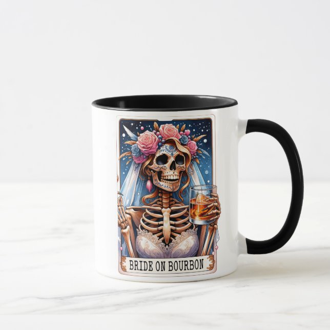 Caneca Cartão Tarot Engraçado/Noiva De Bourbon (Direita)