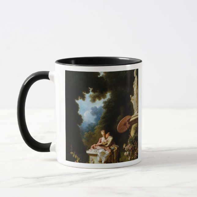 Caneca Cartas de amor por Jean Honore Fragonard (Esquerda)