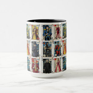 Caneca Cartas de Baralho Pop Art – Conjunto Completo de C