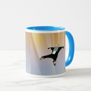 Caneca Cartaz de Ficção Científica de Viagens Futuras da