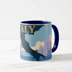 Caneca Cartaz de Viagem Itália