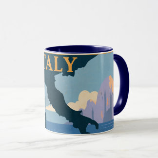 Caneca Cartaz de Viagem Itália