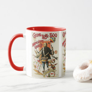 Caneca Cartaz Mágico Antigo, Mágico Chung Ling Soo